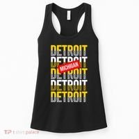 Detroit Michigan Typography Women's Tank Top thumb 0