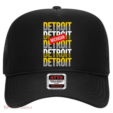Detroit Michigan Typography Hat