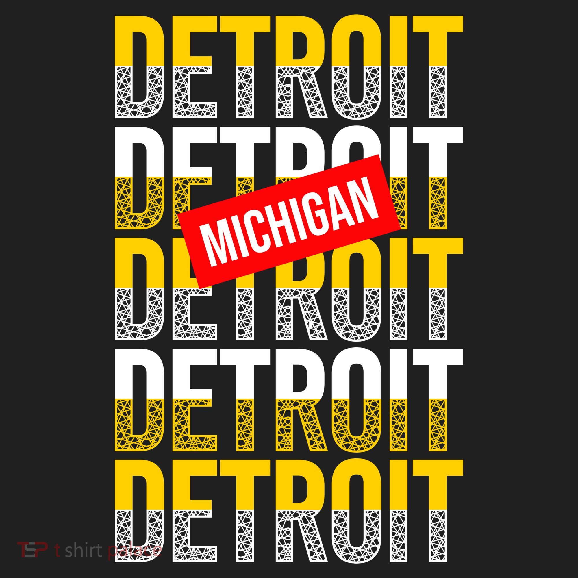 Detroit Michigan Typography Hat