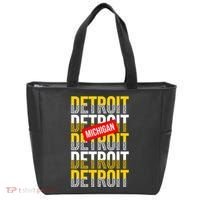 Detroit Michigan Typography Tote Bag thumb 0
