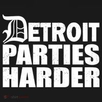 Detroit Parties Harder Women's Hoodie thumb 2