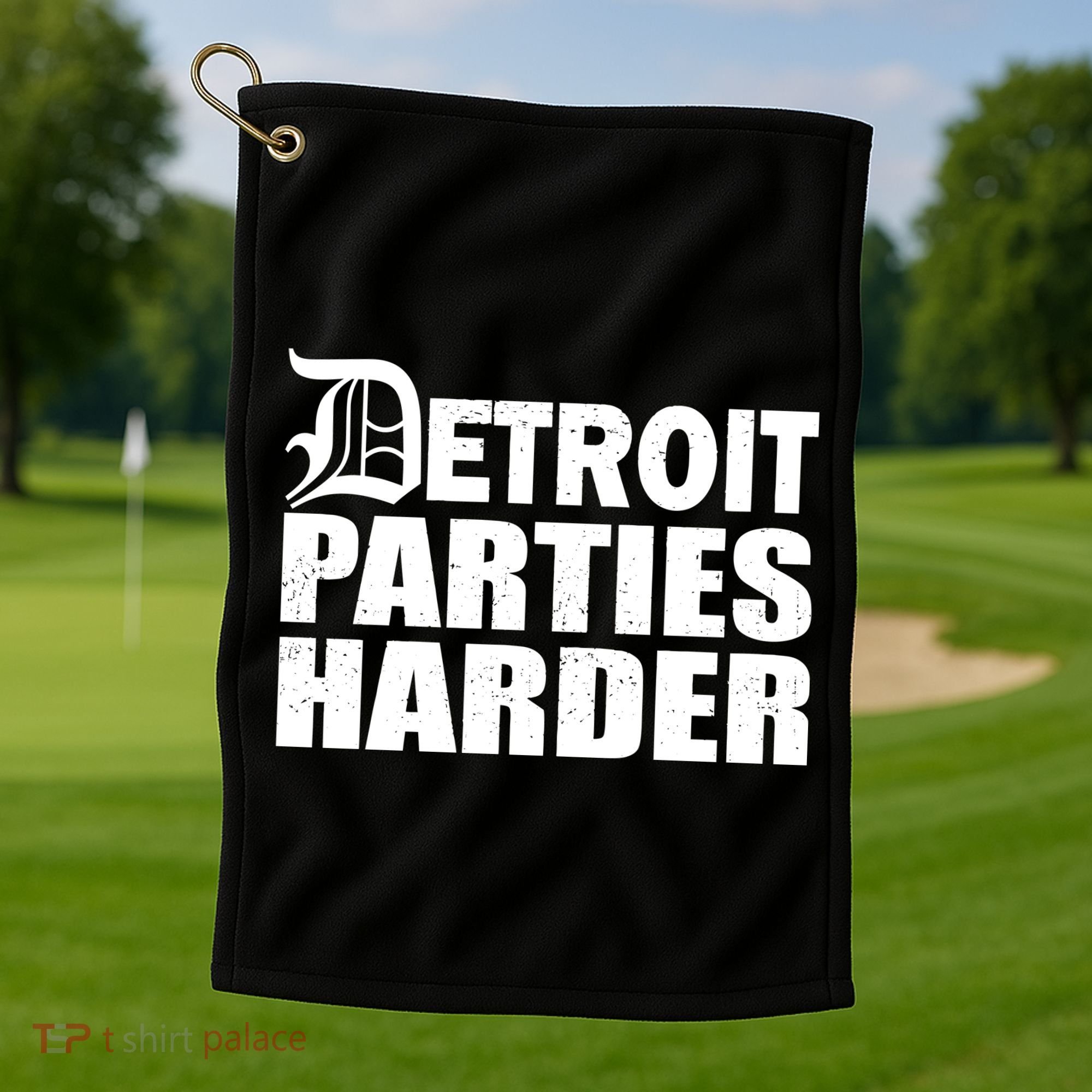 Detroit Parties Harder Golf Towel