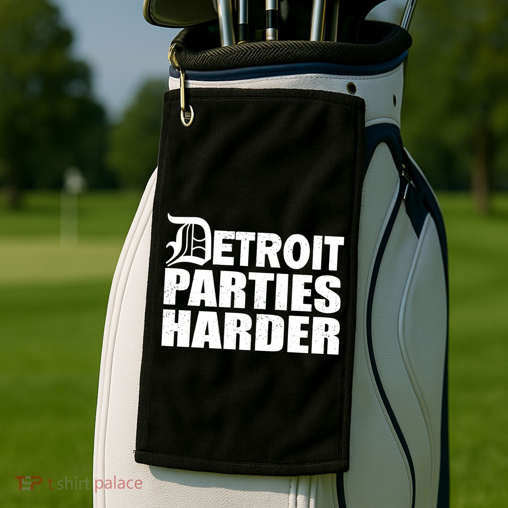 Detroit Parties Harder Golf Towel