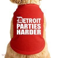 Detroit Parties Harder Doggie Tank thumb 0
