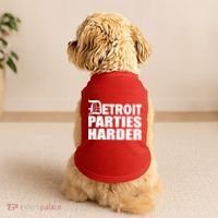 Detroit Parties Harder Doggie Tank thumb 2