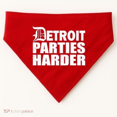 Detroit Parties Harder USA-Made Doggie Bandana
