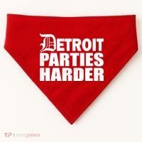 Detroit Parties Harder USA-Made Doggie Bandana thumb 0