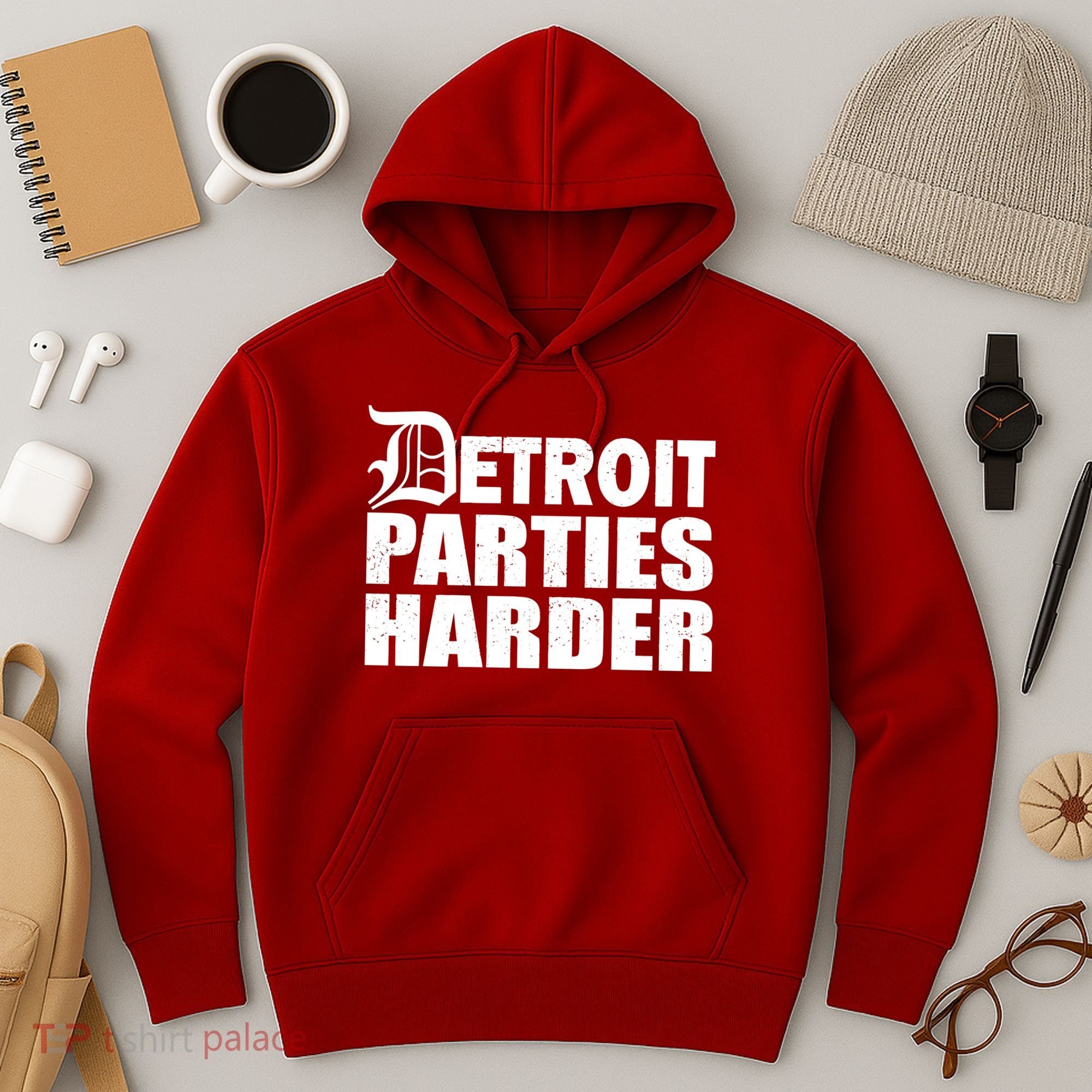 Detroit Parties Harder Hoodie