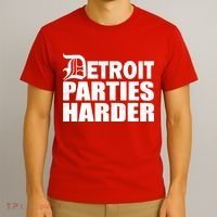 Detroit Parties Harder T-Shirt thumb 3