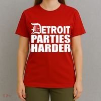 Detroit Parties Harder T-Shirt thumb 4