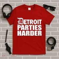 Detroit Parties Harder T-Shirt thumb 5
