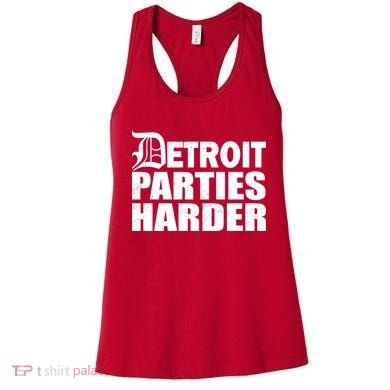 Detroit Parties Harder Women's Tank Top