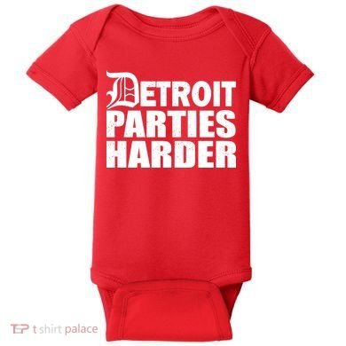Detroit Parties Harder Baby Bodysuit