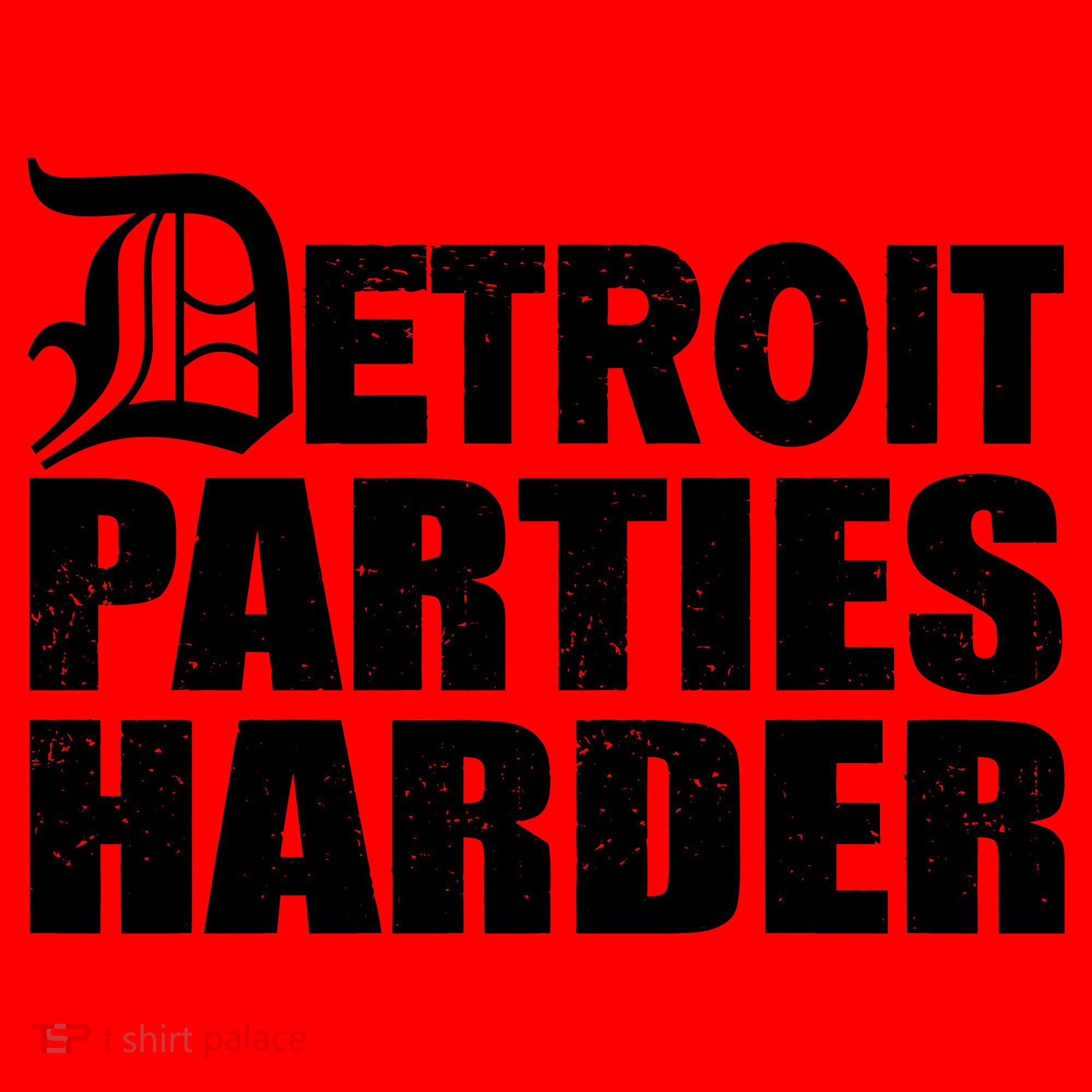 Detroit Parties Harder Santa Hat