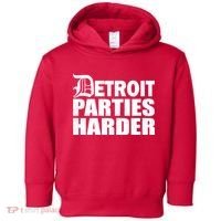 Detroit Parties Harder Toddler Hoodie thumb 0