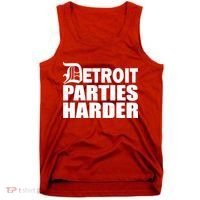 Detroit Parties Harder Tank Top thumb 0