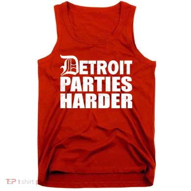 Detroit Parties Harder Tank Top