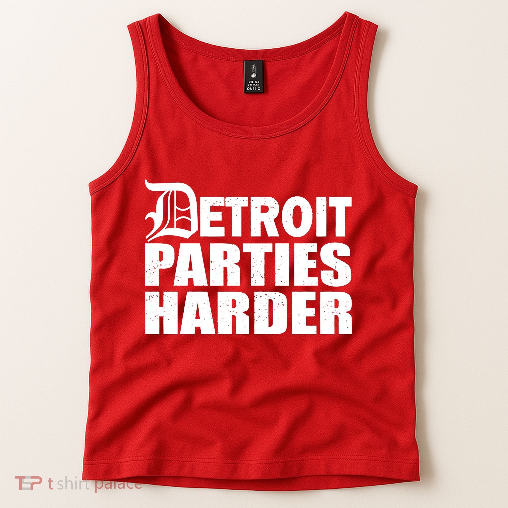 Detroit Parties Harder Tank Top