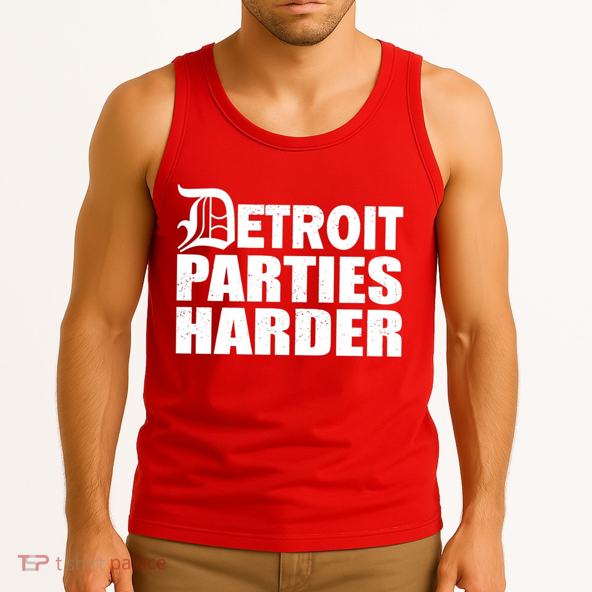 Detroit Parties Harder Tank Top