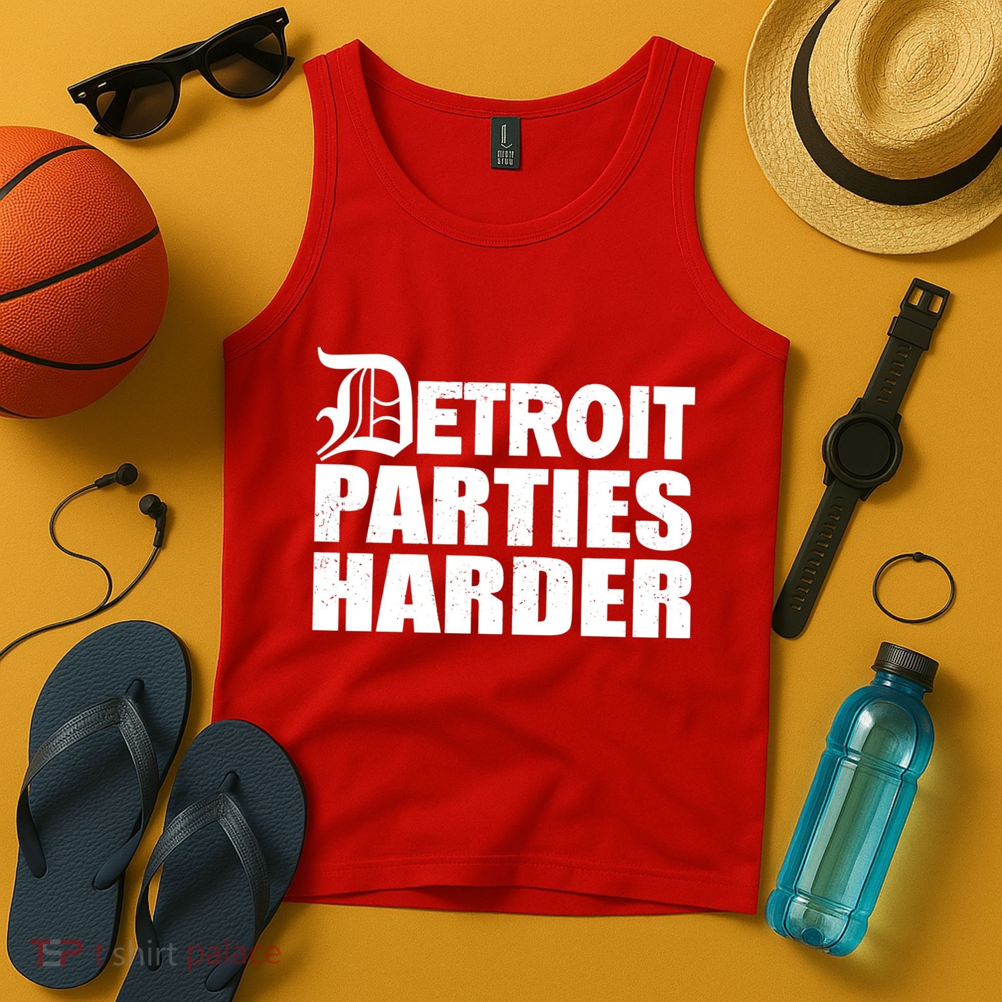 Detroit Parties Harder Tank Top