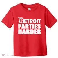 Detroit Parties Harder Toddler T-Shirt thumb 0