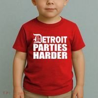 Detroit Parties Harder Toddler T-Shirt thumb 2
