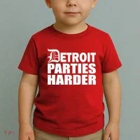 Detroit Parties Harder Toddler T-Shirt thumb 2