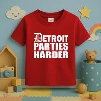 Detroit Parties Harder Toddler T-Shirt thumb 3