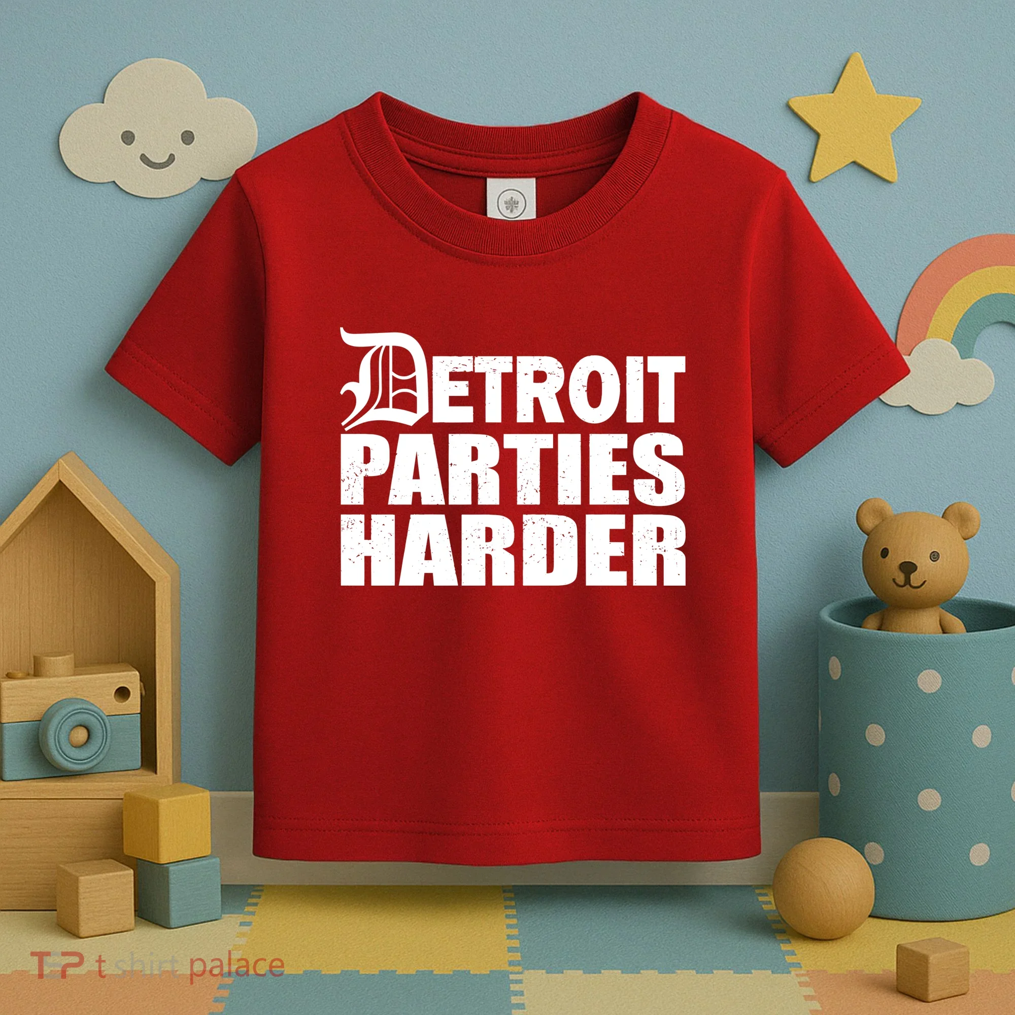 Detroit Parties Harder Toddler T-Shirt