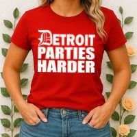 Detroit Parties Harder Women's T-Shirt thumb 2