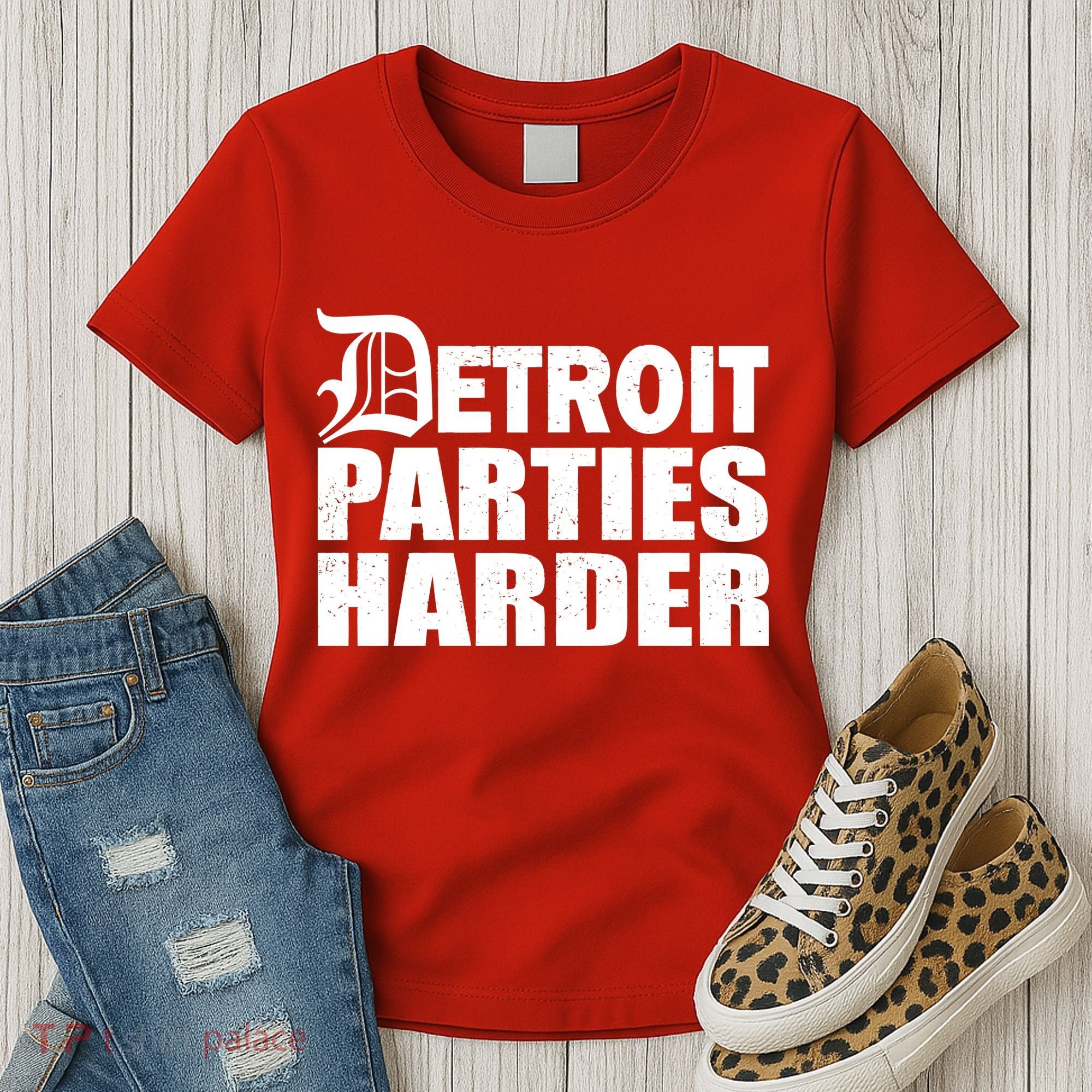 Detroit Parties Harder Women's T-Shirt