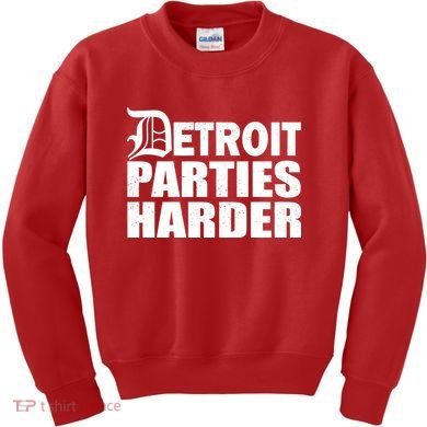 Detroit Parties Harder Kids Sweatshirt