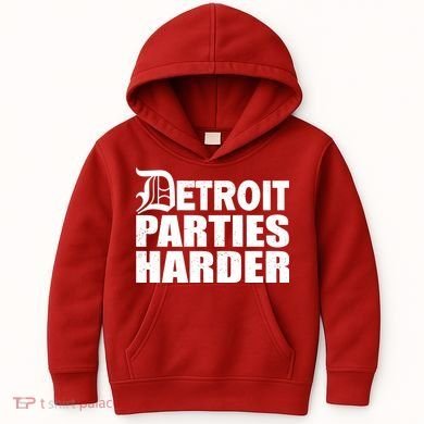 Detroit Parties Harder Kids Hoodie
