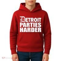 Detroit Parties Harder Kids Hoodie thumb 4