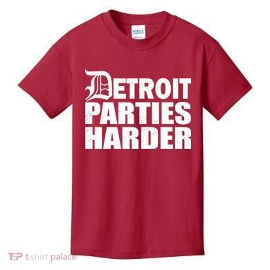 Detroit Parties Harder Kids T-Shirt