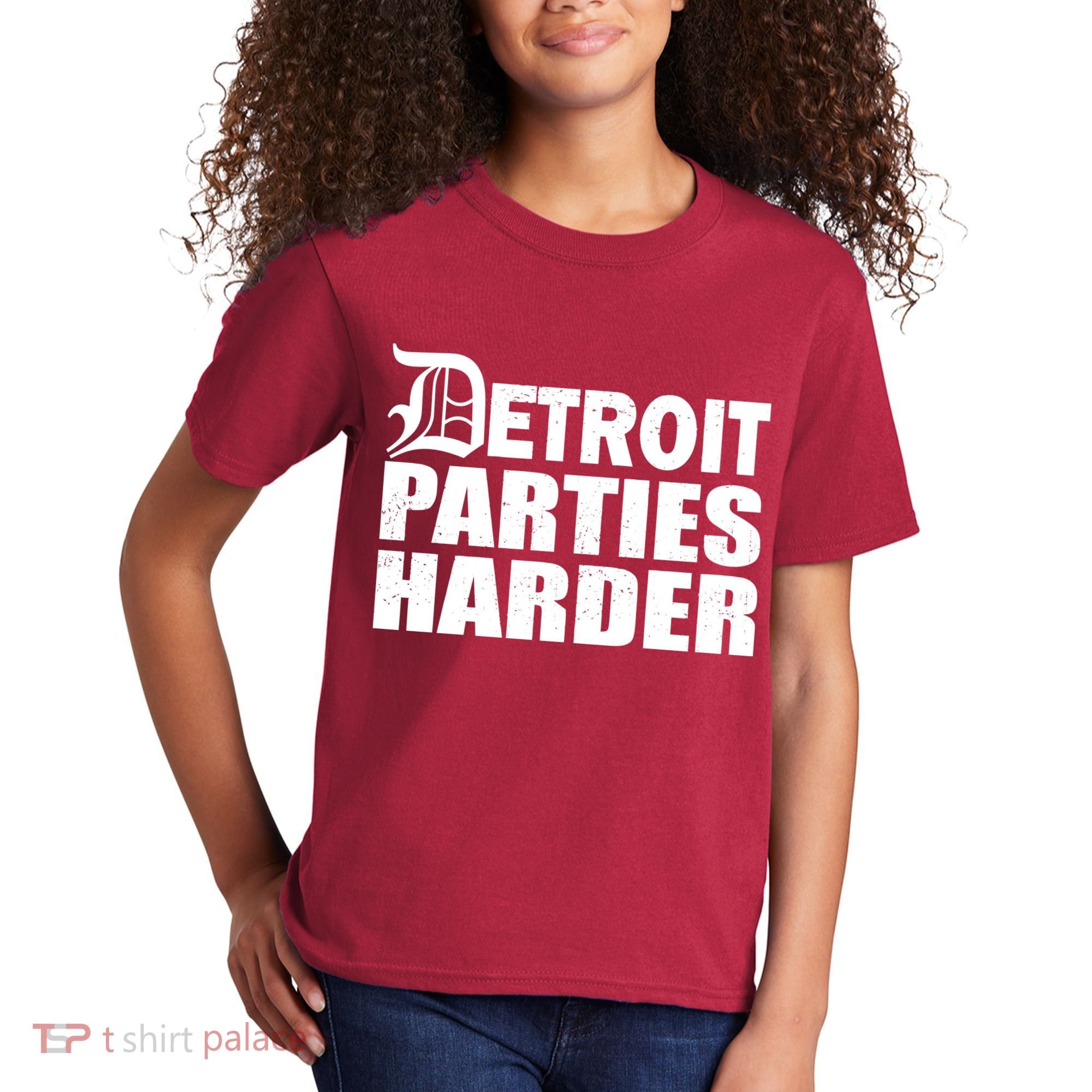 Detroit Parties Harder Kids T-Shirt