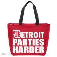Detroit Parties Harder Tote Bag thumb 0