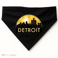Detroit Record Logo USA-Made Doggie Bandana thumb 0