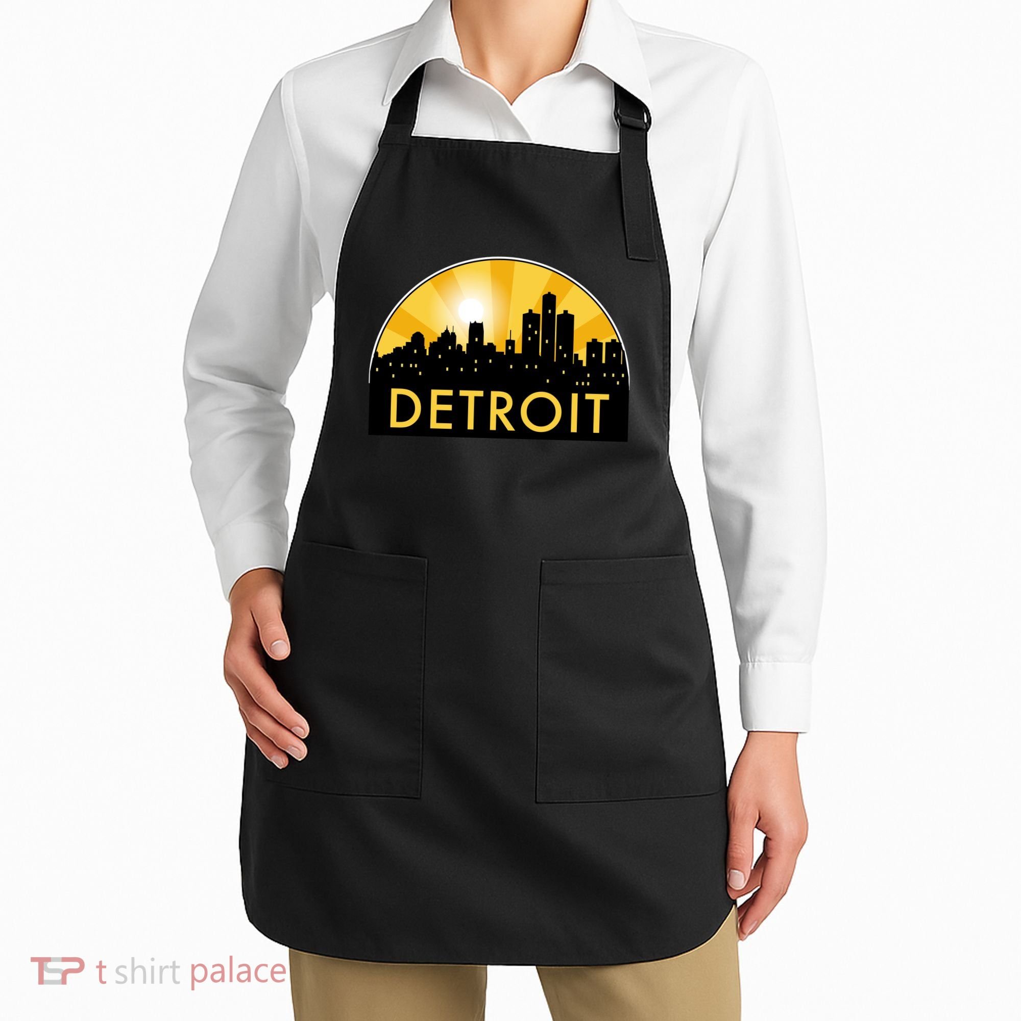 Detroit Record Logo Apron