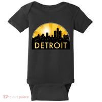 Detroit Record Logo Baby Bodysuit thumb 0
