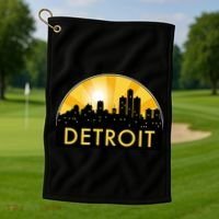 Detroit Record Logo Golf Towel thumb 1
