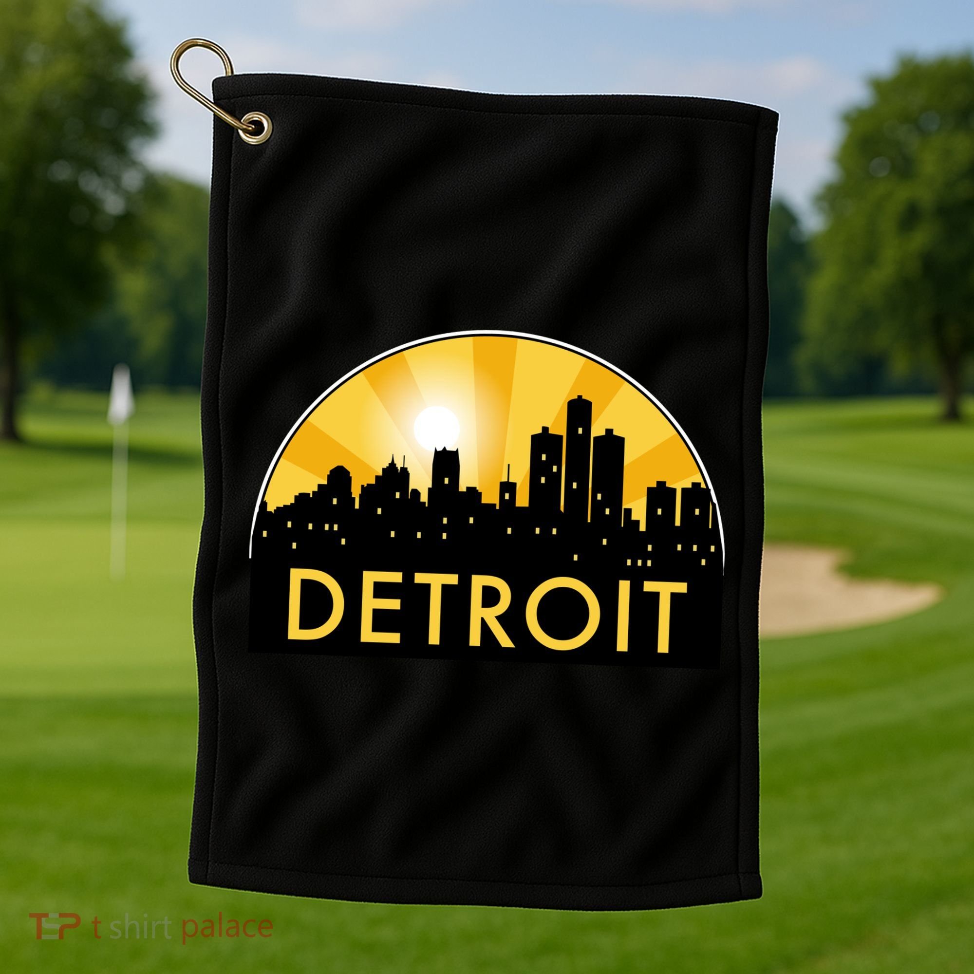 Detroit Record Logo Golf Towel