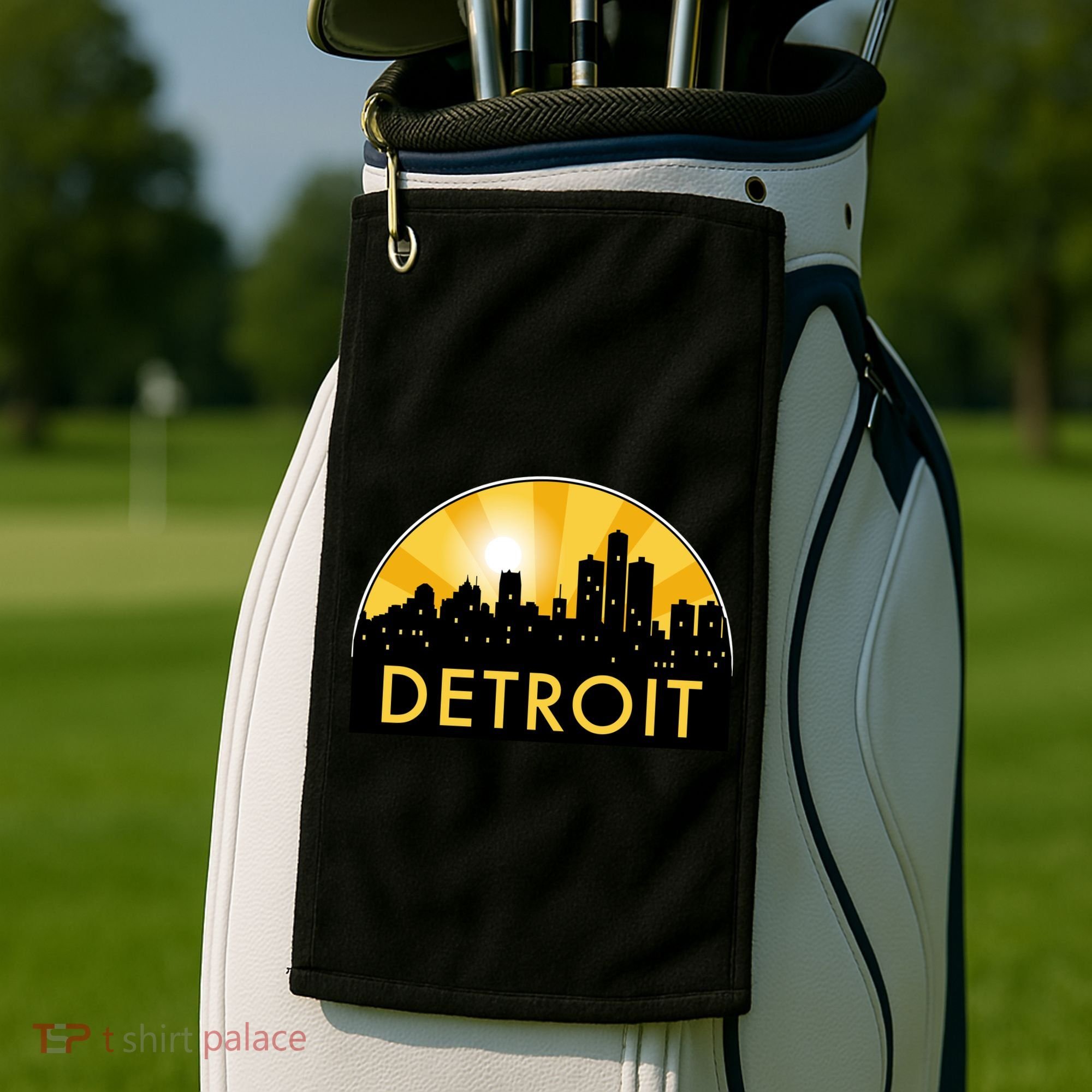 Detroit Record Logo Golf Towel