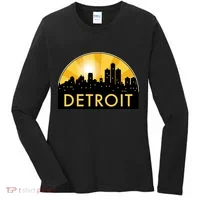 Detroit Record Logo Women's Long Sleeve Shirt thumb 0