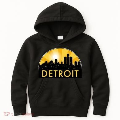 Detroit Record Logo Kids Hoodie