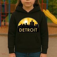 Detroit Record Logo Kids Hoodie thumb 3