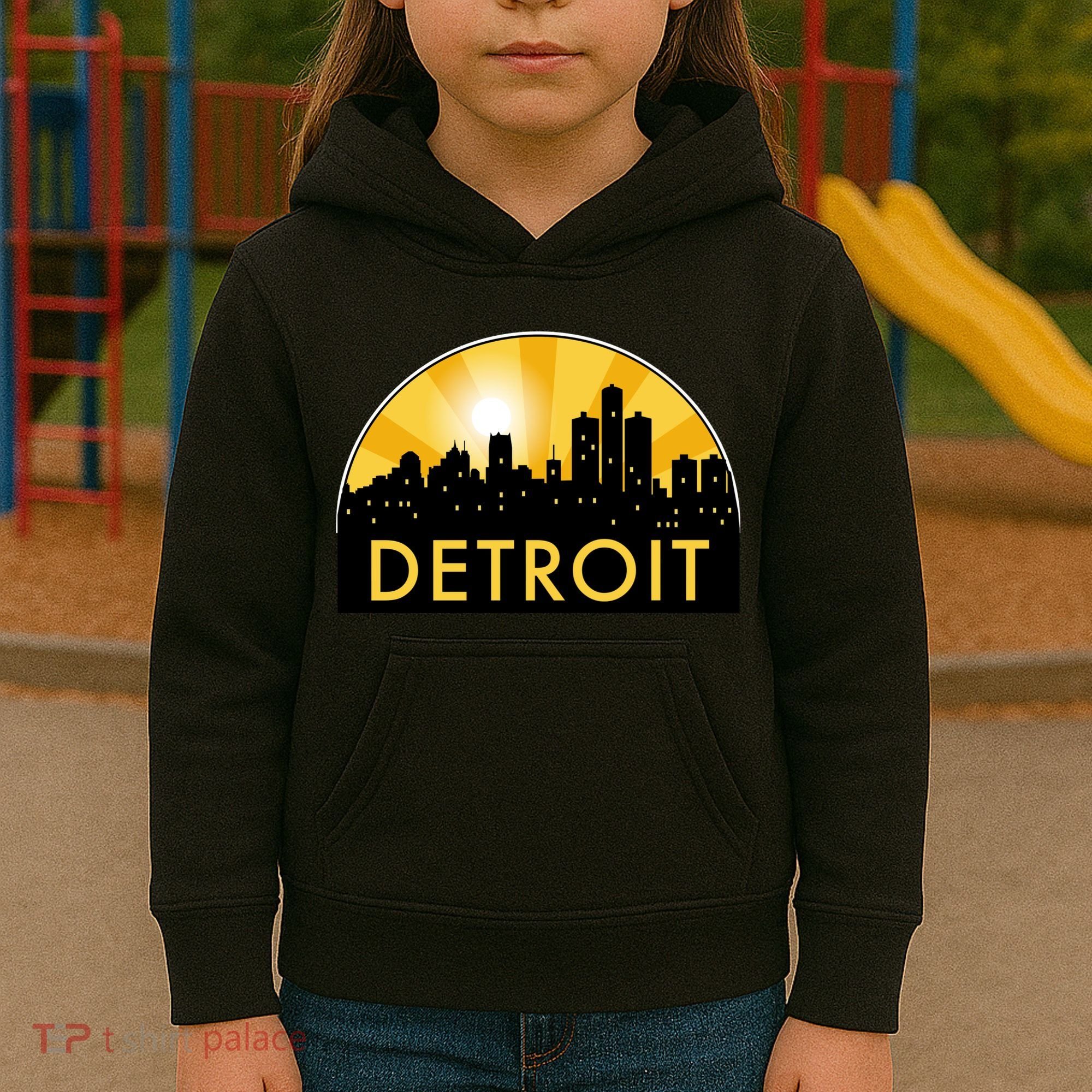 Detroit Record Logo Kids Hoodie