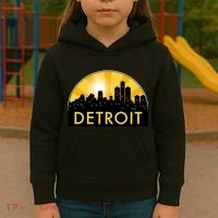 Detroit Record Logo Kids Hoodie thumb 3