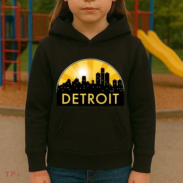 Detroit Record Logo Kids Hoodie