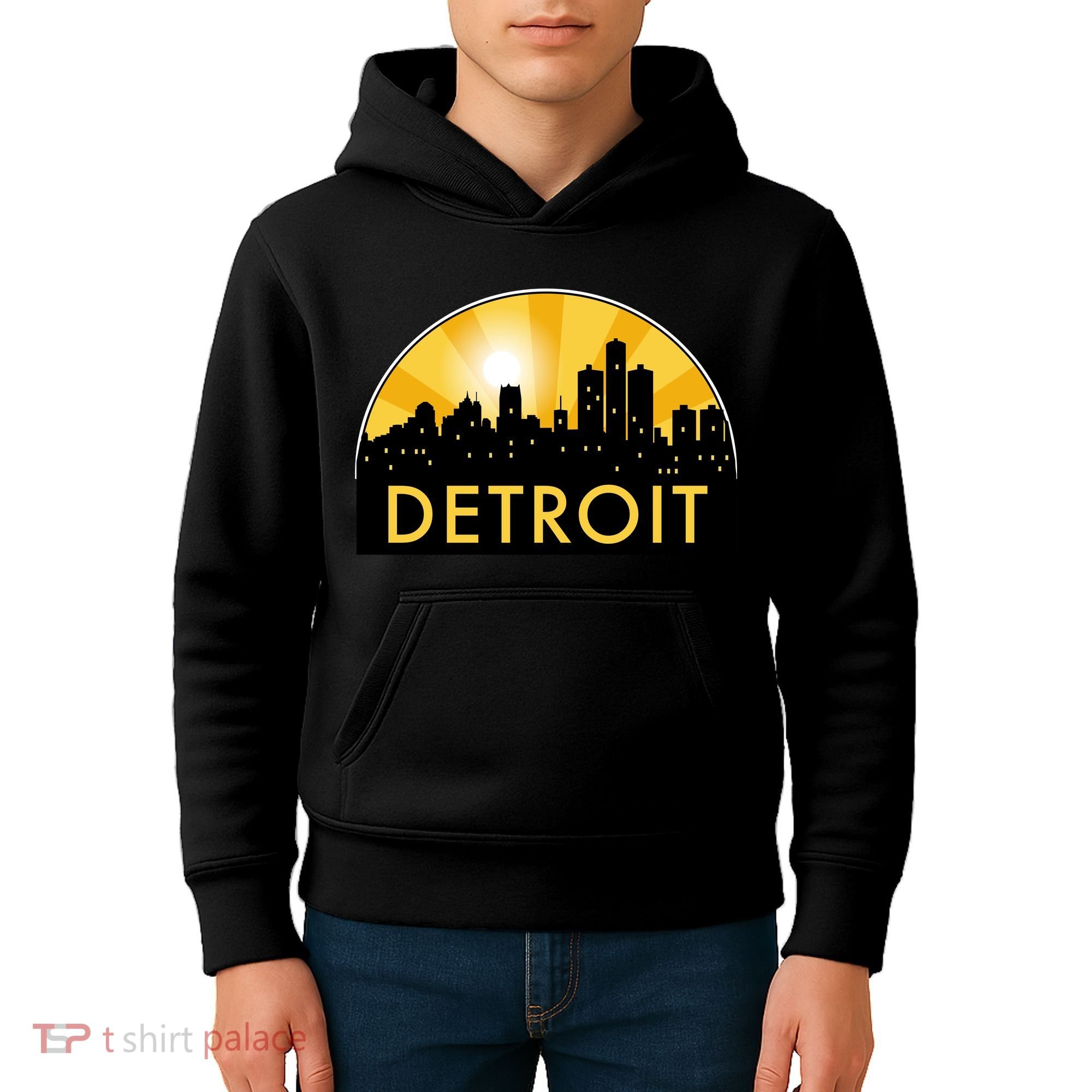 Detroit Record Logo Kids Hoodie